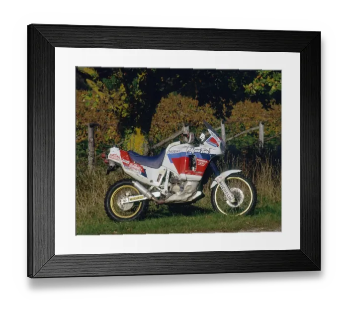 Framed Print : 1991 Honda 750 Africa Twin