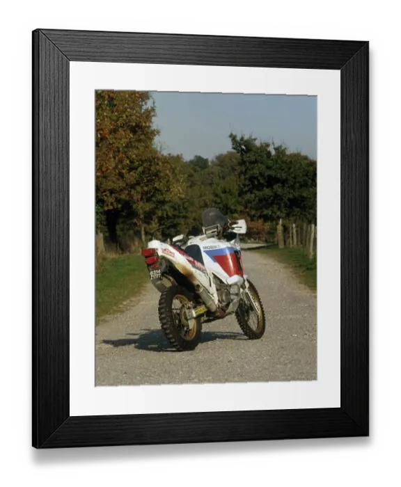 Framed Print : 1991 Honda 750 Africa Twin Framed Print : 1991 Honda 750 Africa Twin
