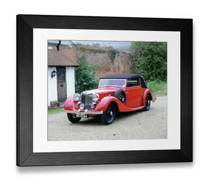 Framed Print : MG WA drophead coupe 1938