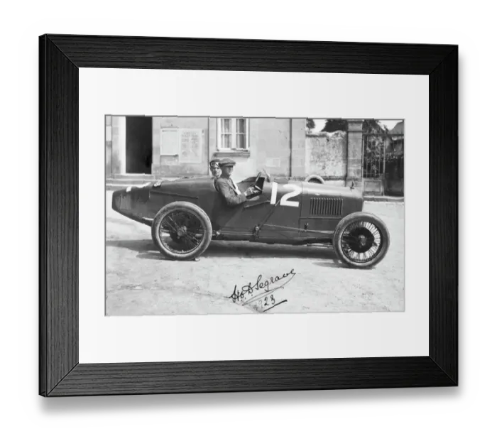 Framed Print : Sunbeam, Segrave winner of 1923 French GP