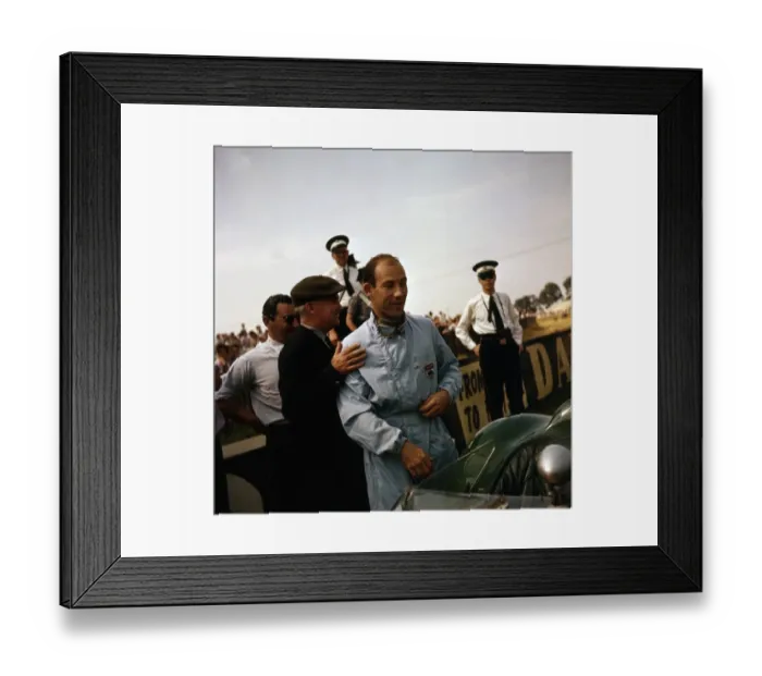 Framed Print : Stirling Moss at Silverstone 1959 Framed Print : Stirling Moss at Silverstone 1959