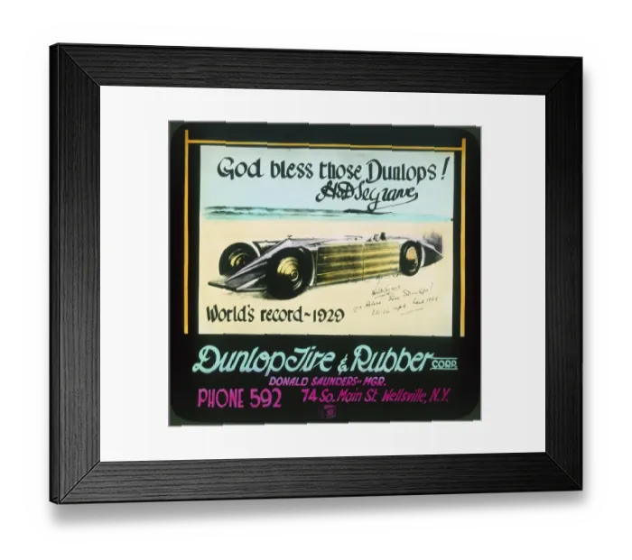 Framed Print : Golden Arrow Dunlop advertisement Framed Print : Golden Arrow Dunlop advertisement
