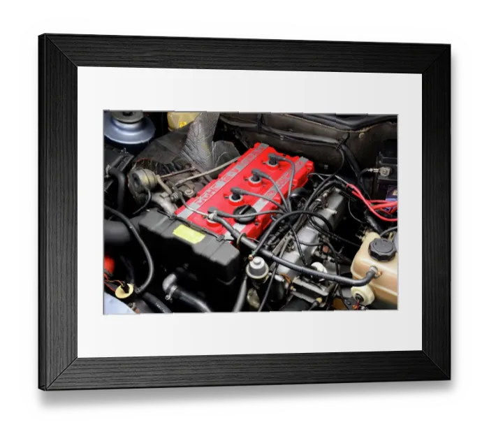 Framed Print : Ford Sierra RS Cosworth engine