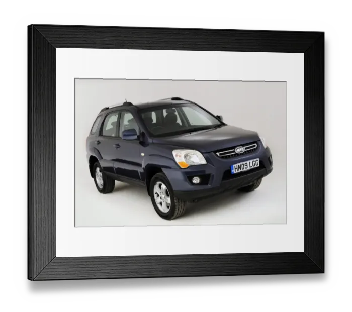 Framed Print : Kia Sportage XS 2009 Framed Print : Kia Sportage XS 2009