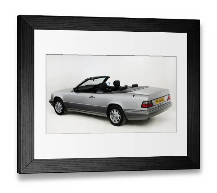 Framed Print : 1995 Mercedes Benz E220 convertible