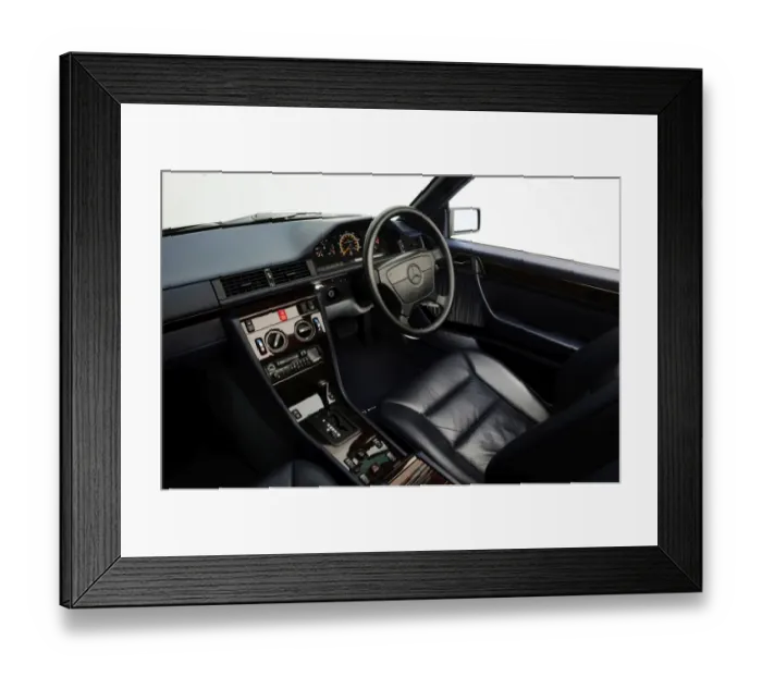 Framed Print : 1995 Mercedes Benz E220 convertible