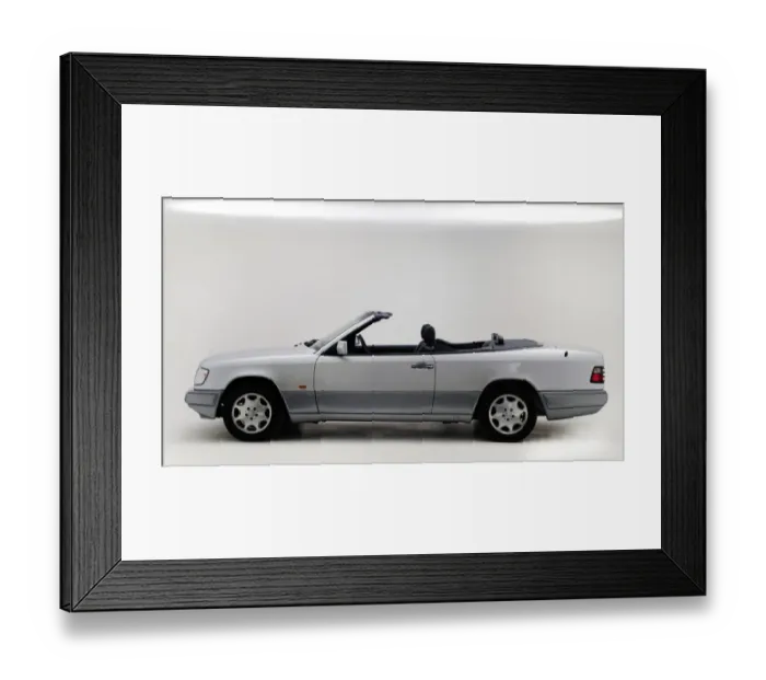 Framed Print : 1995 Mercedes Benz E220 convertible