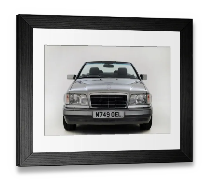 Framed Print : 1995 Mercedes Benz E220 convertible