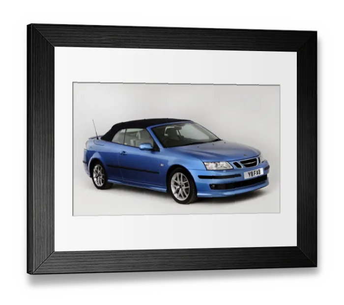 Framed Print : 2007 Saab 9-3 Cabriolet Framed Print : 2007 Saab 9-3 Cabriolet