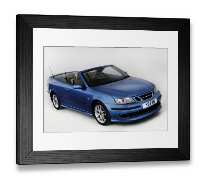 Framed Print : 2007 Saab 9-3 Cabriolet Framed Print : 2007 Saab 9-3 Cabriolet