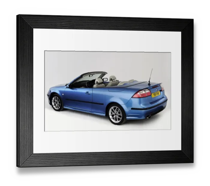 Framed Print : 2007 Saab 9-3 Cabriolet Framed Print : 2007 Saab 9-3 Cabriolet
