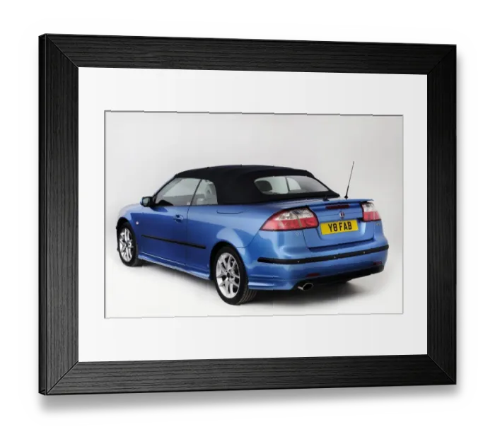 Framed Print : 2007 Saab 9-3 Cabriolet Framed Print : 2007 Saab 9-3 Cabriolet
