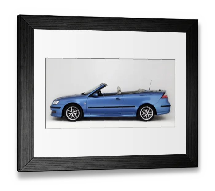 Framed Print : 2007 Saab 9-3 Cabriolet Framed Print : 2007 Saab 9-3 Cabriolet