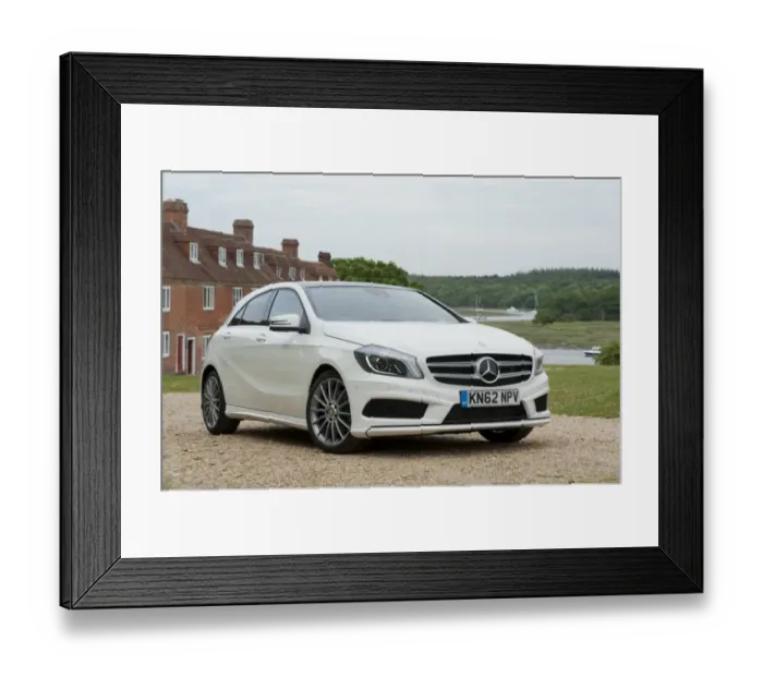 Framed Print : 2013 Mercedes Benz A Class 250 Sport AMG Framed Print : 2013 Mercedes Benz A Class 250 Sport AMG