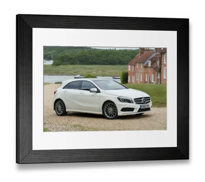 Framed Print : 2013 Mercedes Benz A Class 250 Sport AMG Framed Print : 2013 Mercedes Benz A Class 250 Sport AMG