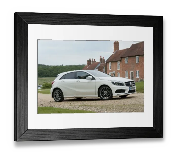 Framed Print : 2013 Mercedes Benz A Class 250 Sport AMG Framed Print : 2013 Mercedes Benz A Class 250 Sport AMG
