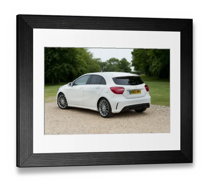 Framed Print : 2013 Mercedes Benz A Class 250 Sport AMG Framed Print : 2013 Mercedes Benz A Class 250 Sport AMG