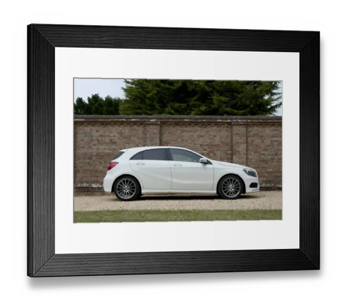 Framed Print : 2013 Mercedes Benz A Class 250 Sport AMG Framed Print : 2013 Mercedes Benz A Class 250 Sport AMG