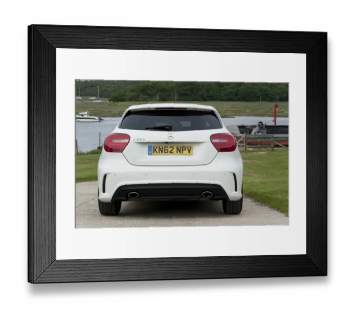 Framed Print : 2013 Mercedes Benz A Class 250 Sport AMG Framed Print : 2013 Mercedes Benz A Class 250 Sport AMG
