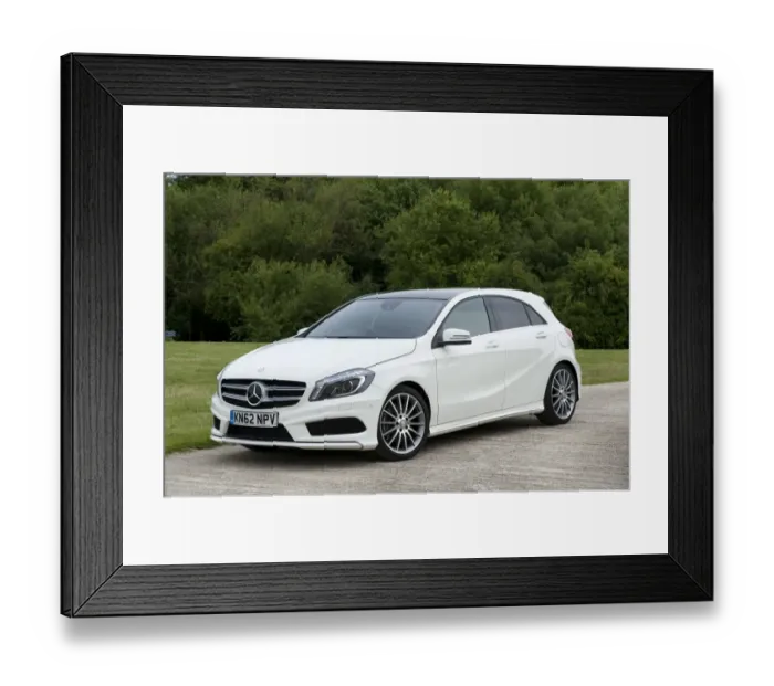 Framed Print : 2013 Mercedes Benz A Class 250 Sport AMG Framed Print : 2013 Mercedes Benz A Class 250 Sport AMG