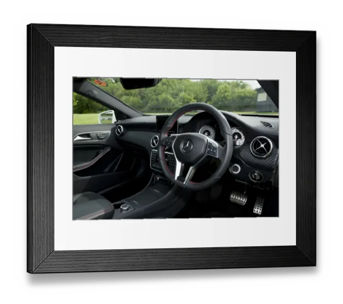 Framed Print : 2013 Mercedes Benz A Class 250 Sport AMG Framed Print : 2013 Mercedes Benz A Class 250 Sport AMG
