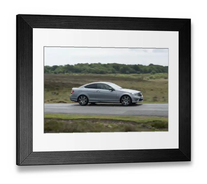 Framed Print : Mercedes Benz C-class 250 Cdi Coupe AMG Sport Framed Print : Mercedes Benz C-class 250 Cdi Coupe AMG Sport
