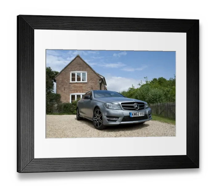 Framed Print : Mercedes Benz C-class 250 Cdi Coupe AMG Sport Framed Print : Mercedes Benz C-class 250 Cdi Coupe AMG Sport