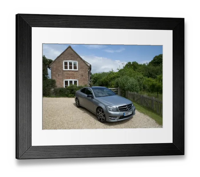 Framed Print : Mercedes Benz C-class 250 Cdi Coupe AMG Sport Framed Print : Mercedes Benz C-class 250 Cdi Coupe AMG Sport