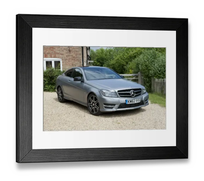Framed Print : Mercedes Benz C-class 250 Cdi Coupe AMG Sport Framed Print : Mercedes Benz C-class 250 Cdi Coupe AMG Sport