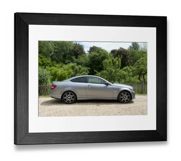 Framed Print : 2013 Mercedes Benz C-class 250 Cdi Coupe AMG Sport