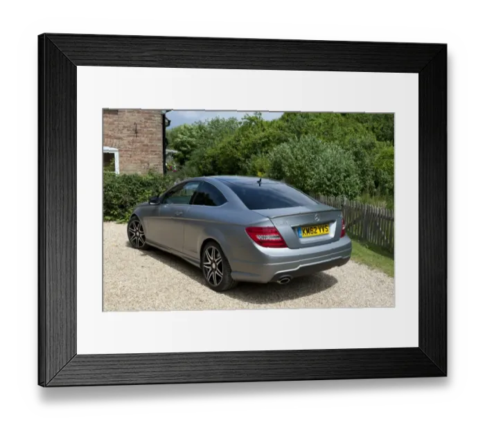 Framed Print : 2013 Mercedes Benz C-class 250 Cdi Coupe AMG Sport