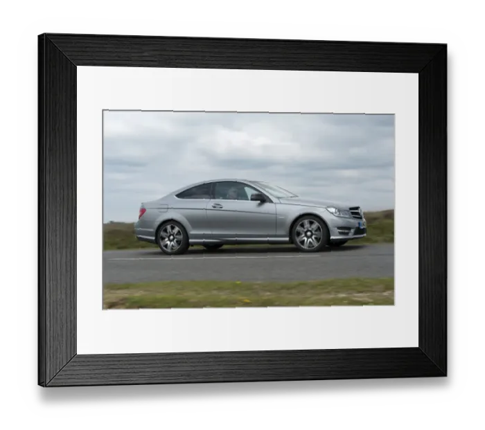 Framed Print : 2013 Mercedes Benz C-class 250 Cdi Coupe AMG Sport