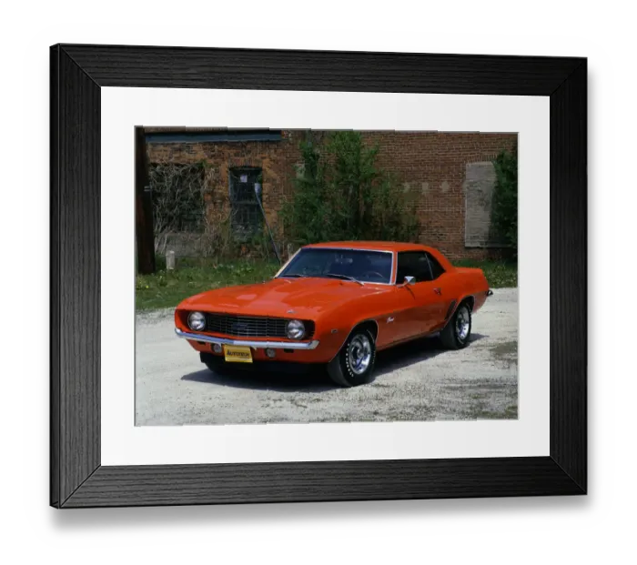 Framed Print : 1969 Chevrolet Camaro Copo Framed Print : 1969 Chevrolet Camaro Copo