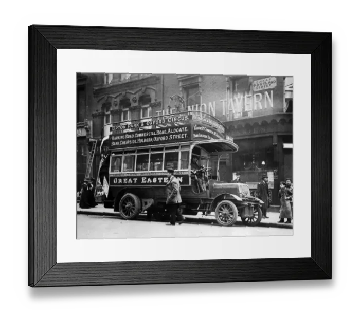 Framed Print : 1906 Straker Squire bus Great Eastern Framed Print : 1906 Straker Squire bus Great Eastern