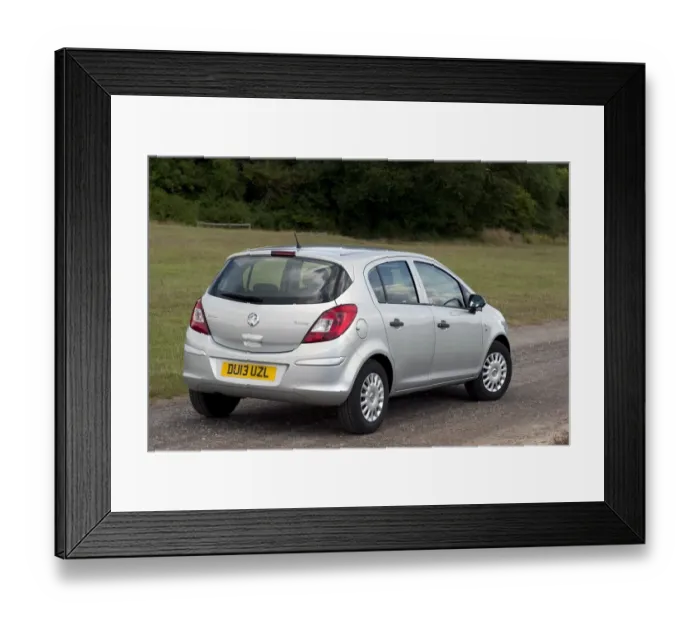 Framed Print : Vauxhall Corsa Eco flex 2013 Framed Print : Vauxhall Corsa Eco flex 2013