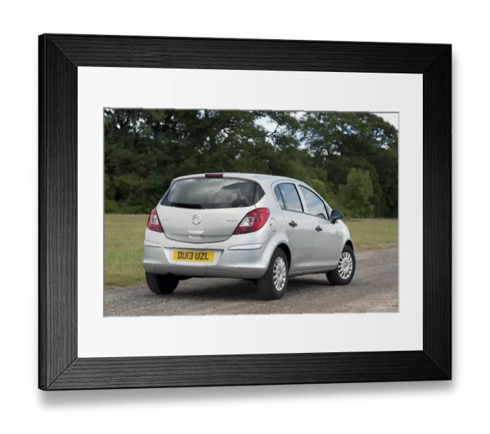Framed Print : Vauxhall Corsa Eco flex 2013 Framed Print : Vauxhall Corsa Eco flex 2013