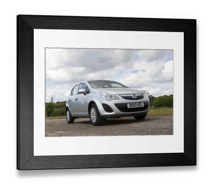 Framed Print : Vauxhall Corsa Eco flex 2013