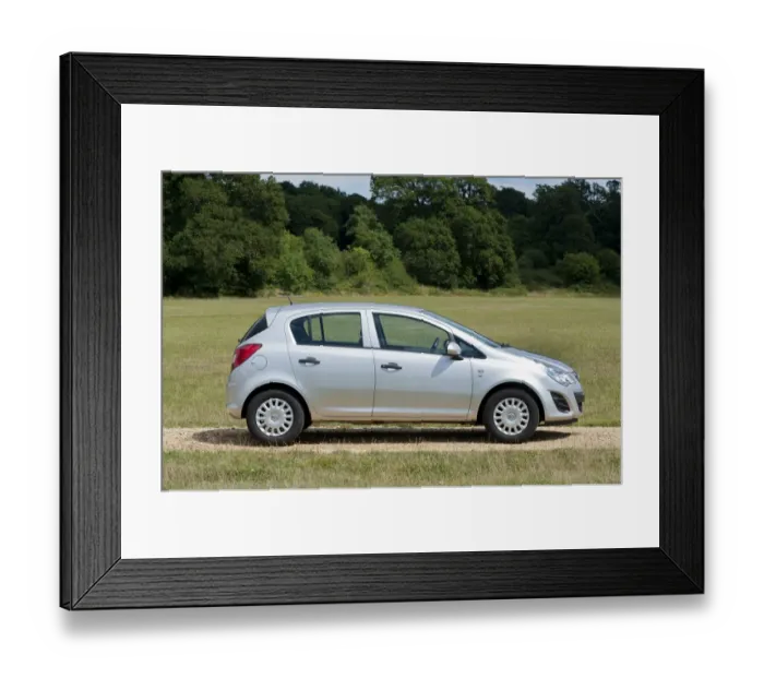 Framed Print : Vauxhall Corsa Eco flex 2013