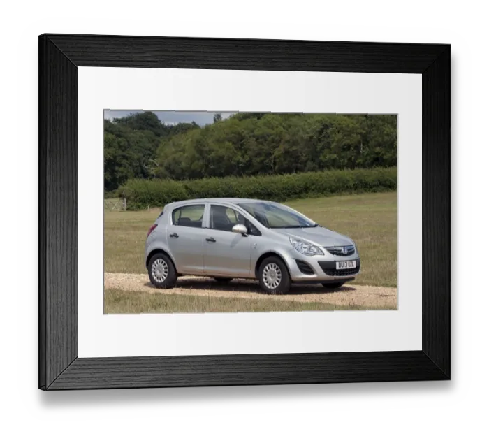 Framed Print : Vauxhall Corsa Eco flex 2013
