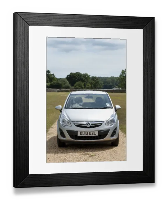 Framed Print : Vauxhall Corsa Eco flex 2013