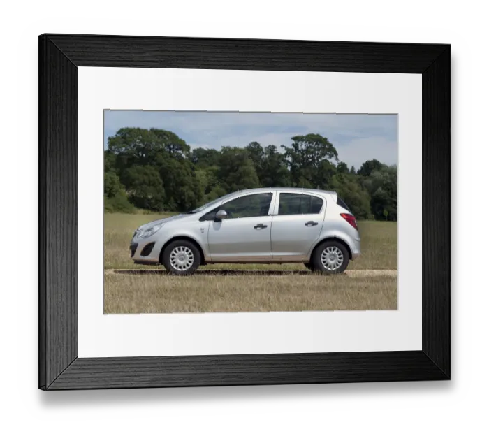 Framed Print : Vauxhall Corsa Eco flex 2013