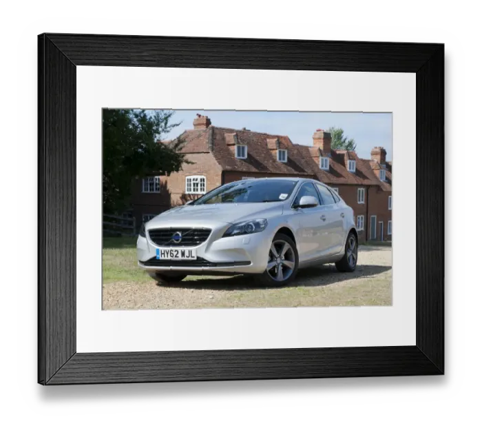 Framed Print : E01505 2012 model Volvo V40 D2