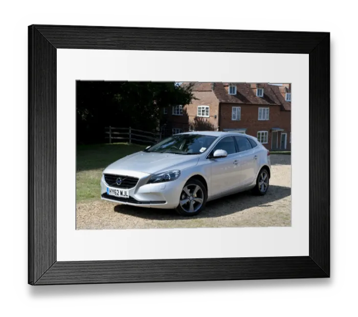 Framed Print : E01505 2012 model Volvo V40 D2