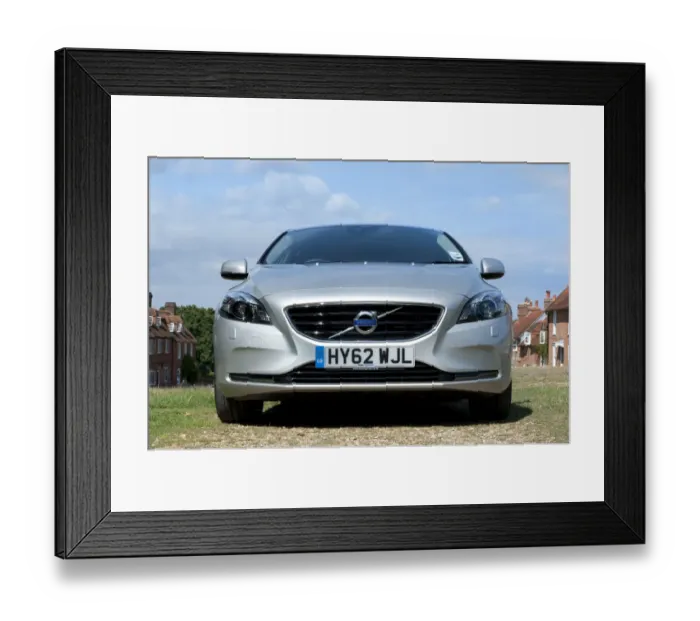 Framed Print : E01505 2012 model Volvo V40 D2 Framed Print : E01505 2012 model Volvo V40 D2