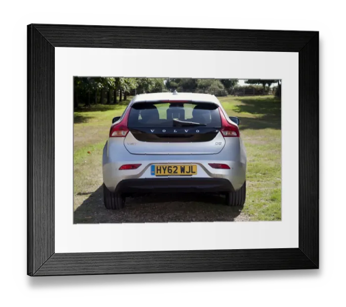 Framed Print : E01505 2012 model Volvo V40 D2 Framed Print : E01505 2012 model Volvo V40 D2
