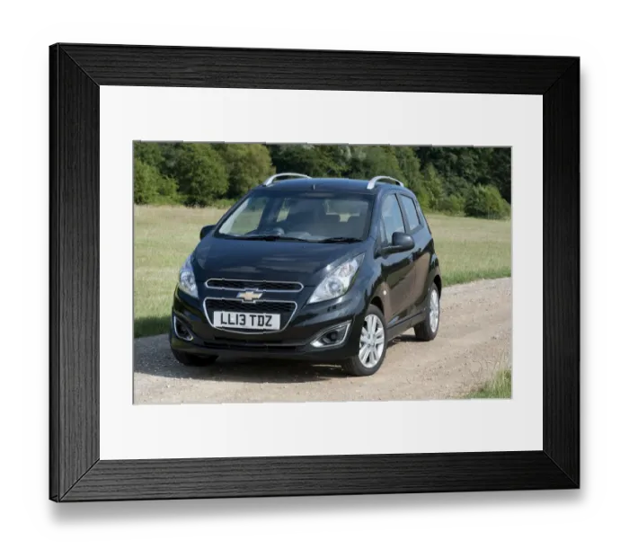 Framed Print : E01508 2013 model Chevrolet Spark LTZ