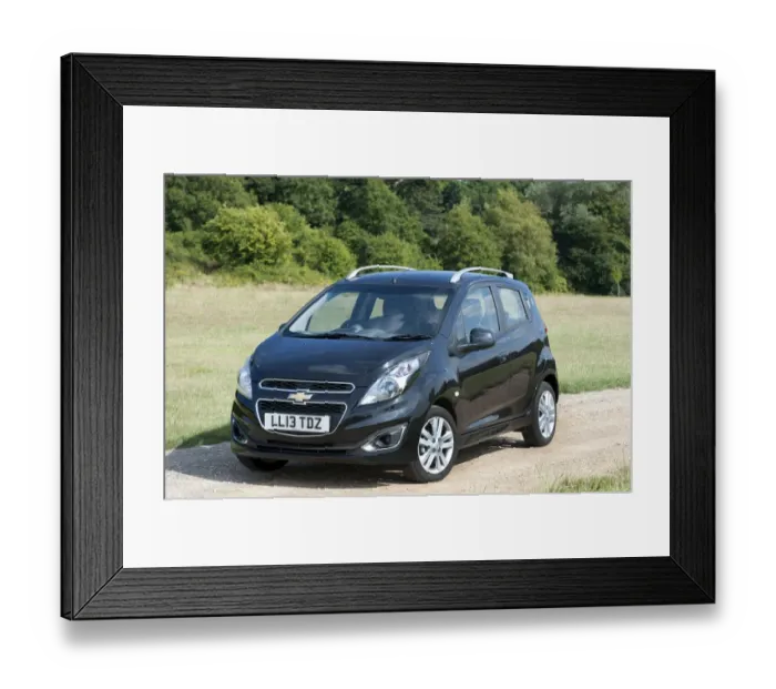 Framed Print : E01508 2013 model Chevrolet Spark LTZ