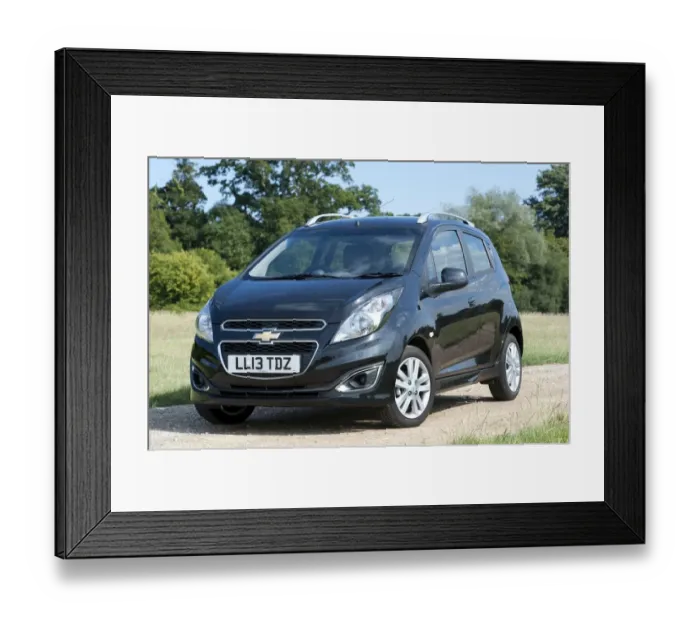 Framed Print : E01508 2013 model Chevrolet Spark LTZ