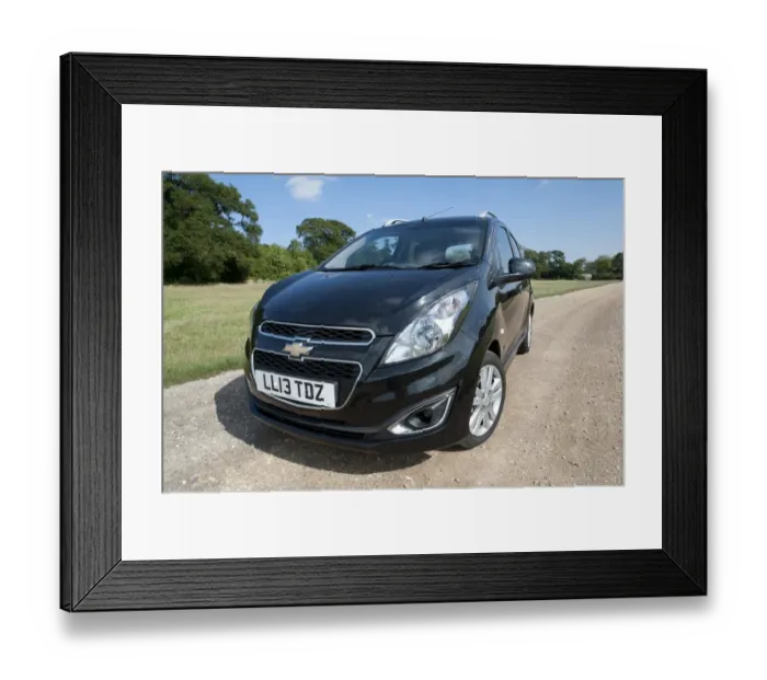 Framed Print : E01508 2013 model Chevrolet Spark LTZ
