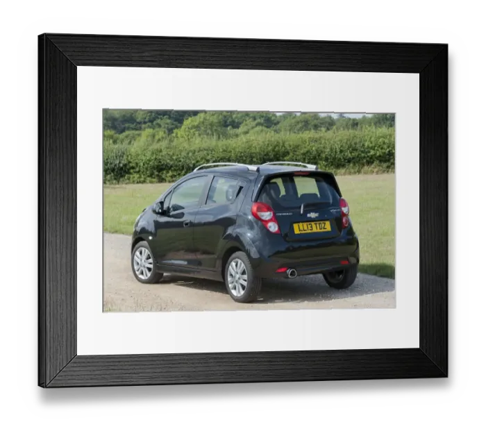 Framed Print : E01508 2013 model Chevrolet Spark LTZ